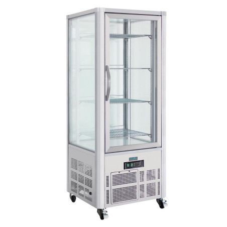 Vitrine küpsetistele roostevabast terasest 1 klaasuksega seeria G - 400L - Polar - Fourniresto