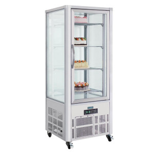Vitrine küpsetistele roostevabast terasest 1 klaasuksega seeria G - 400L - Polar - Fourniresto