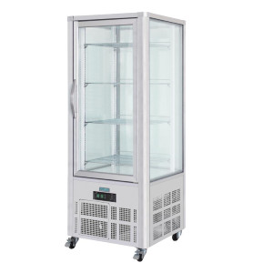 Vitrine küpsetistele roostevabast terasest 1 klaasuksega seeria G - 400L - Polar - Fourniresto