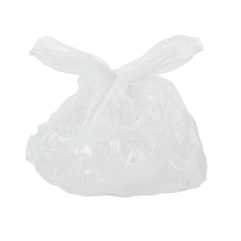 White Pedal Bin Liners 10L - Pack of 1000 - Jantex - Fourniresto White Pedal Bin Liners 10L - Pack of 1000 - Jantex - Fourniresto
