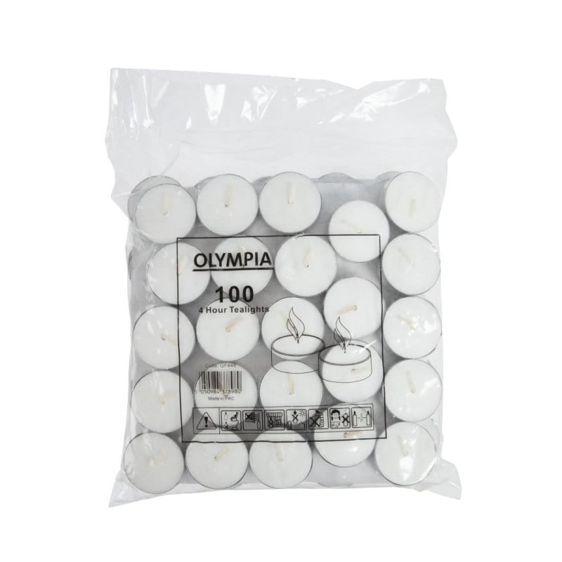 Teeküünlad 4 tundi Ø 40 mm - Komplekt 100 - Olympia