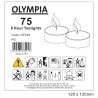 8-tunnised teeküünlad Ø 40 mm - Komplekt 75 - Olympia