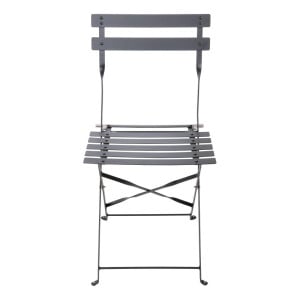 Terasest terrassitoolid - Mustad - Komplekt 2 - Bolero - Fourniresto