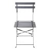 Terasest terrassitoolid - Mustad - Komplekt 2 - Bolero - Fourniresto