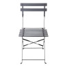 Terrassitoolid terasest - mustad - 2 tk komplektis - Bolero - Fourniresto