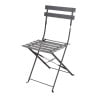 Terasest terrassitoolid - Mustad - Komplekt 2 - Bolero - Fourniresto