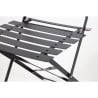 Terasest terrassitoolid - Mustad - Komplekt 2 - Bolero - Fourniresto