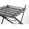 Terrassitoolid terasest - mustad - 2 tk komplektis - Bolero - Fourniresto