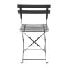 Terasest terrassitoolid - Mustad - Komplekt 2 - Bolero - Fourniresto