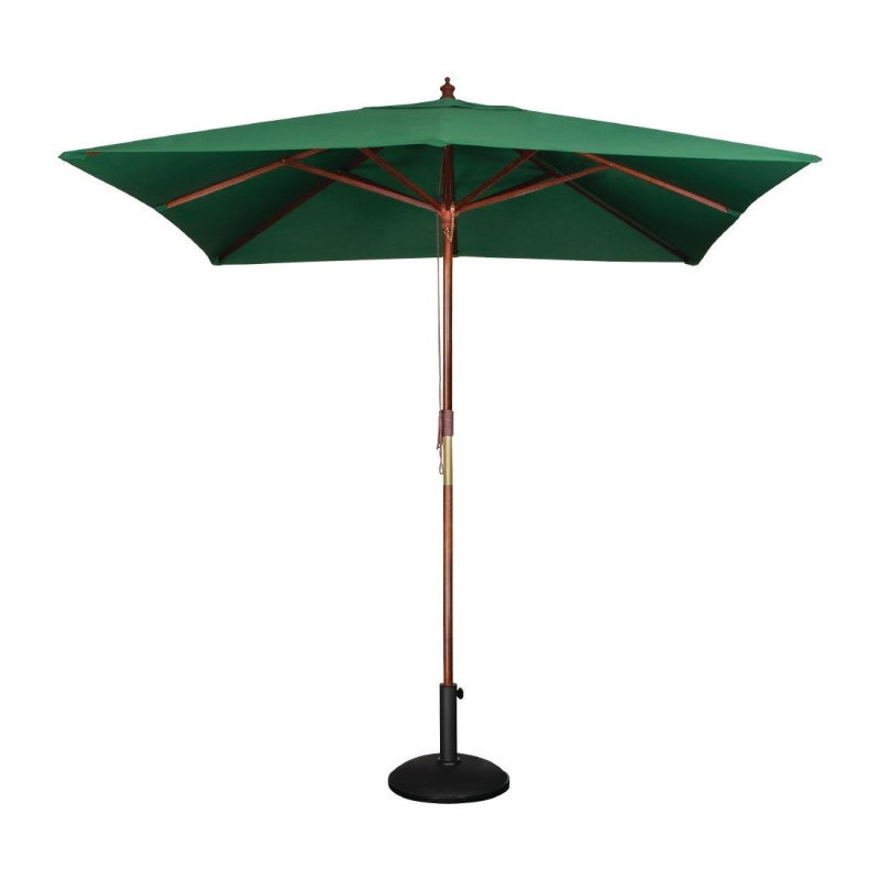 Square Green Parasol - L 2500mm - Bolero Square Green Parasol - L 2500mm - Bolero