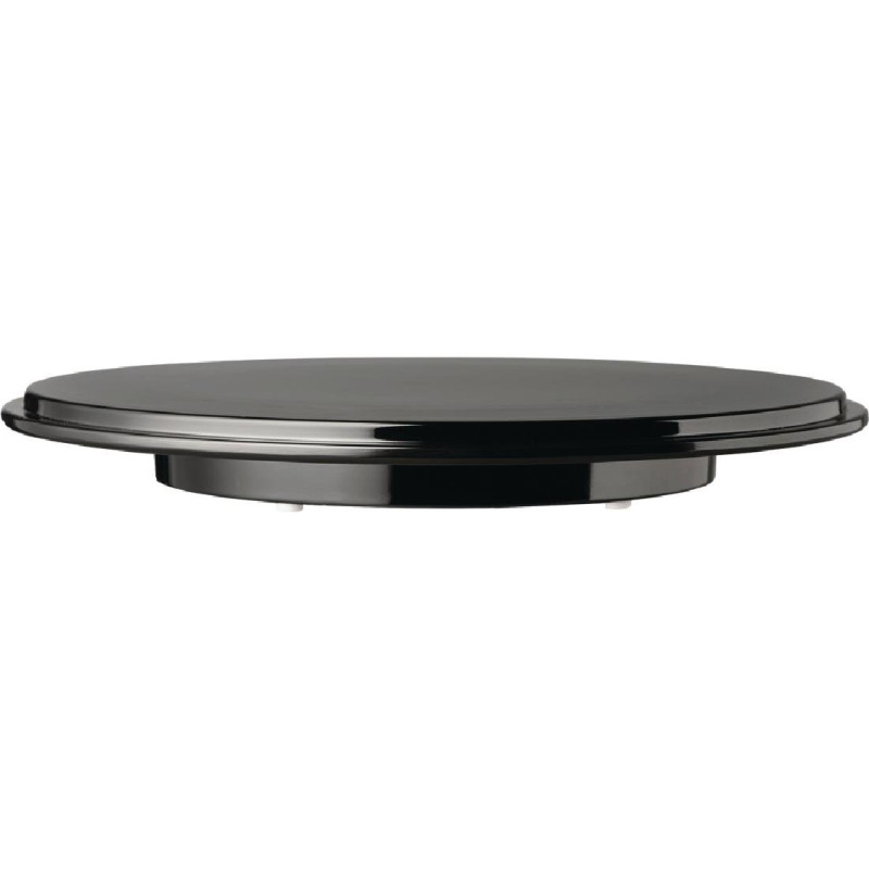 Cake plate in black Pure melamine - Ø310mm - APS - Fourniresto Cake plate in black Pure melamine - Ø310mm - APS - Fourniresto