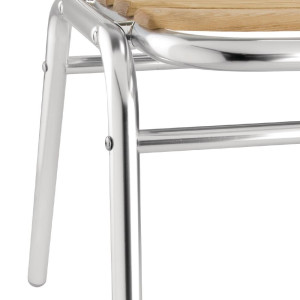 Bistroo toolid saar ja alumiinium - Komplekt 4 - Bolero - Fourniresto