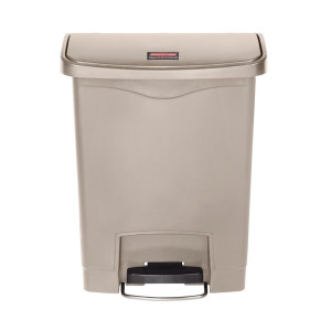 Prügikast pedaaliga Slim Jim Beige - 30L - Rubbermaid
