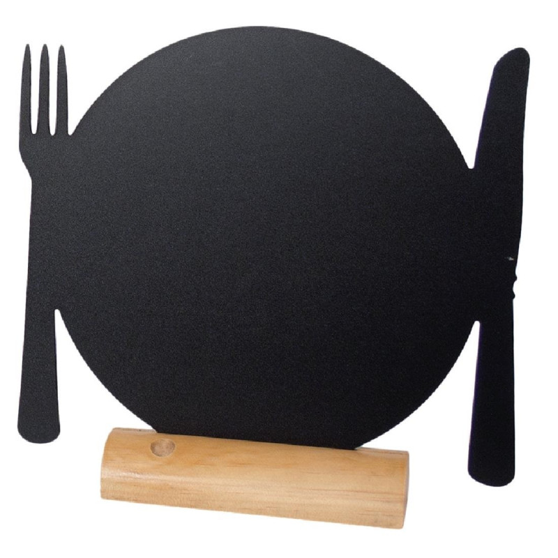 Table silhouette chalkboard plate - Set of 3 - Securit - Fourniresto Table silhouette chalkboard plate - Set of 3 - Securit - Fourniresto