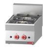 Fourneau 2 feux vifs gaasipliit 650 - Gastro M - Fourniresto