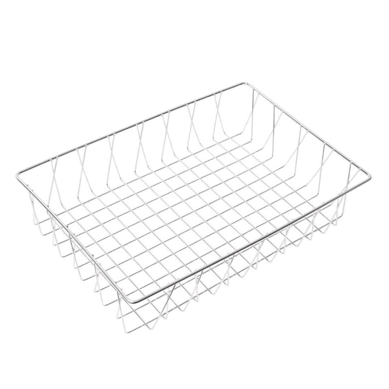 Stainless steel presentation basket 450 x 300 x 100mm - Olympia - Fourniresto Stainless steel presentation basket 450 x 300 x 100mm - Olympia - Fourniresto