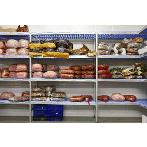 Modular Shelving Unit in Corner 4 Levels - W 849 x D 500 mm - Tournus