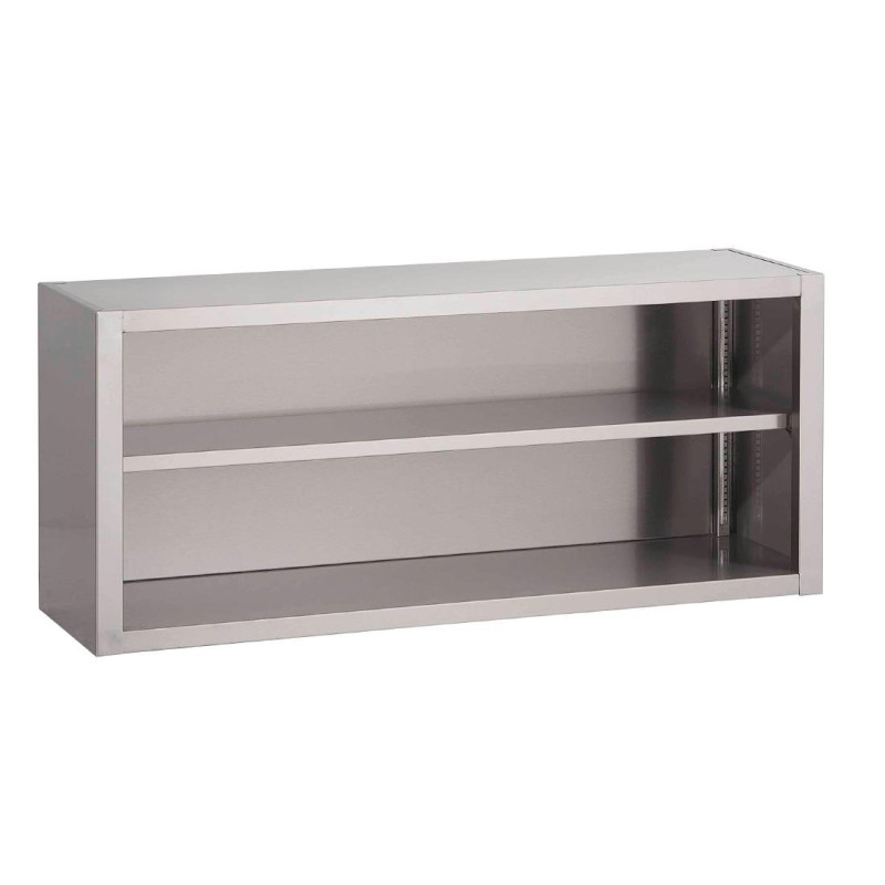 Open Stainless Steel Wall Cabinet - W 1800 X D 400mm - Gastro M Open Stainless Steel Wall Cabinet - W 1800 X D 400mm - Gastro M