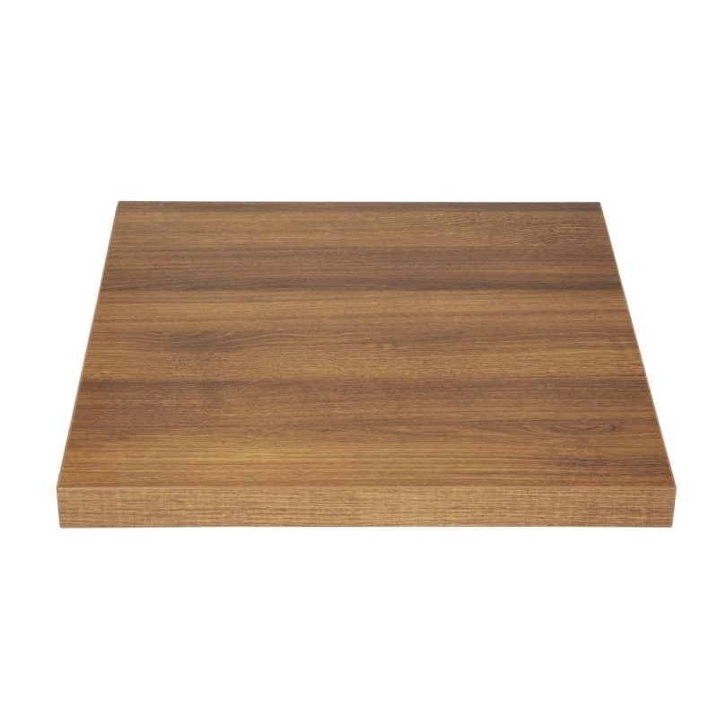 Plateau De Table Carré Effet Bois Chêne Rustique - L 600mm - Bolero Plateau De Table Carré Effet Bois Chêne Rustique - L 600mm - Bolero