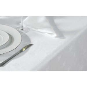 Valge linane laudlina Luxor 1350 x 1780mm - Mitre Luxury - Fourniresto