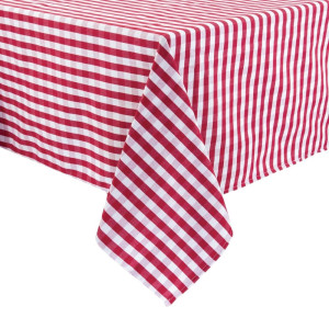 Punase ruudulise mustriga polüester laudlina 1780 x 1780mm - Mitre Essentials - Fourniresto
