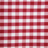 Neljakandiline punaste ruutudega polüestrist laudlina 1780 x 1780mm - Mitre Essentials - Fourniresto