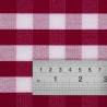 Neljakandiline punaste ruutudega polüestrist laudlina 1780 x 1780mm - Mitre Essentials - Fourniresto