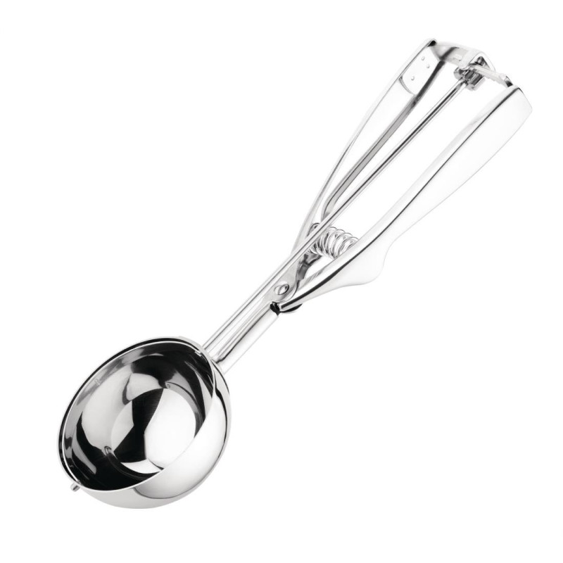 Stainless Steel 125ml Ice Cream Scoop - Vogue - Fourniresto Stainless Steel 125ml Ice Cream Scoop - Vogue - Fourniresto