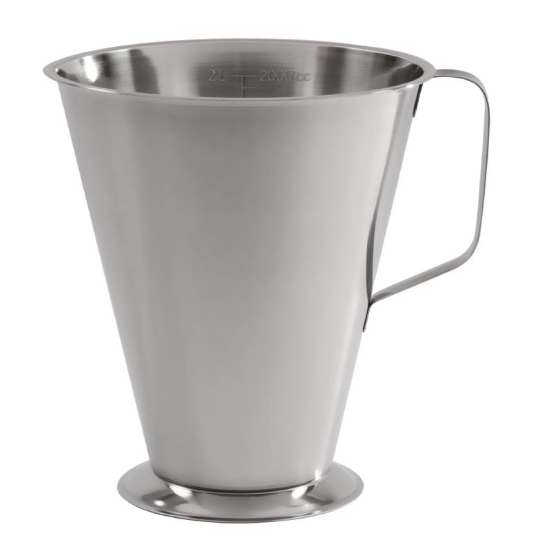 Pichet de mesure en acier inoxydable 2,2L - FourniResto - Fourniresto Pichet de mesure en acier inoxydable 2,2L - FourniResto - Fourniresto