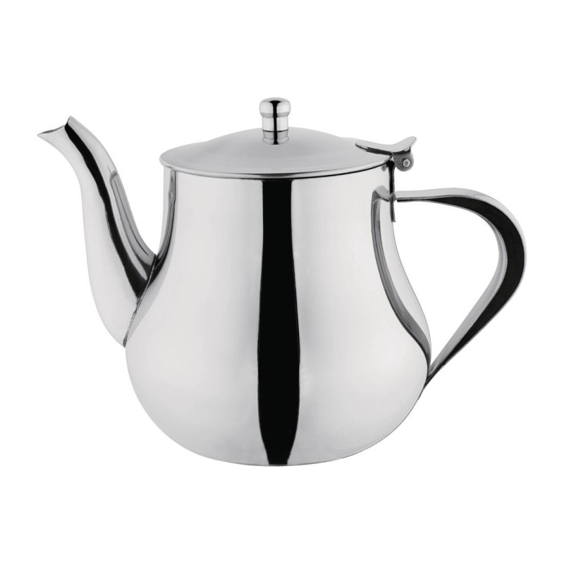 Moroccan Stainless Steel Teapot 1L - Olympia - Fourniresto Moroccan Stainless Steel Teapot 1L - Olympia - Fourniresto