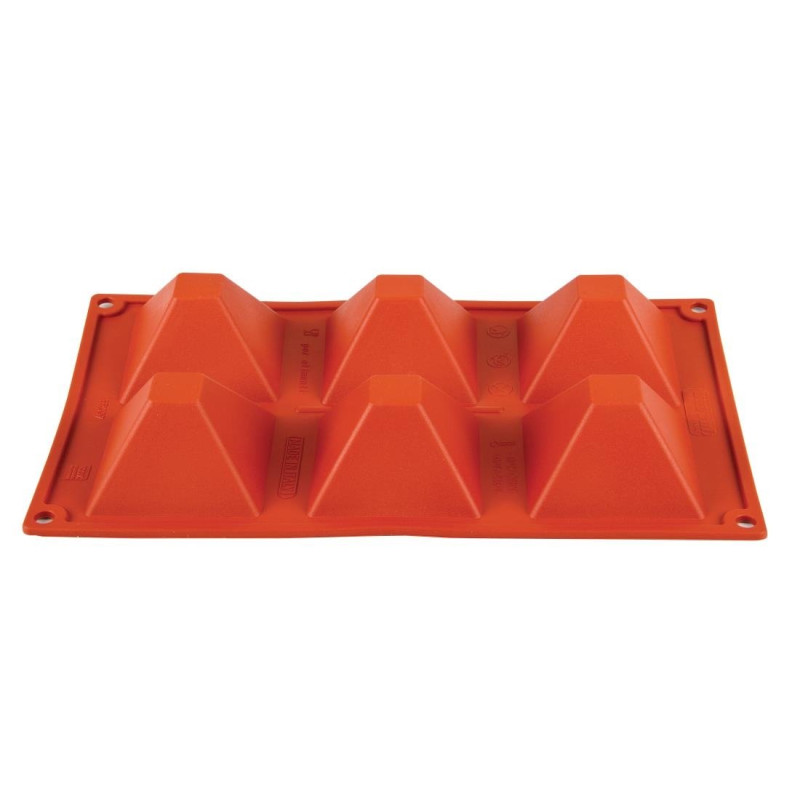 Moule 6 Pyramides en Silicone Formaflex - Pavoni Moule 6 Pyramides en Silicone Formaflex - Pavoni