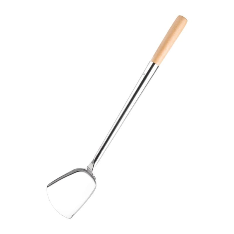 Stainless steel wok spatula - Vogue - Fourniresto Stainless steel wok spatula - Vogue - Fourniresto
