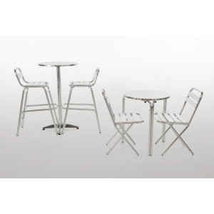 Ümmargune virnastatav bistroolilaud 600 mm - Bolero - Fourniresto