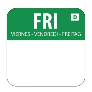 Soluble Labels for Food "Friday" - Box of 1000 - Vogue