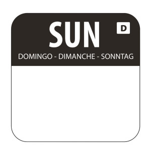 Soluble Labels for Food "Sunday" - Box of 1000 - Vogue