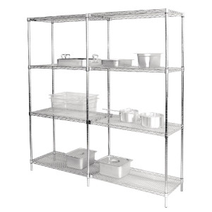 2 metallist riiulikomplekti - L 1525 x S 457 mm - Vogue