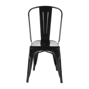 Virnastatavad terasest bistroo toolid - Must - Komplekt 4 - Bolero