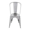 Chairs in Metallic Gray Steel - Set of 4 - Bolero