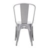 Chairs in Metallic Gray Steel - Set of 4 - Bolero