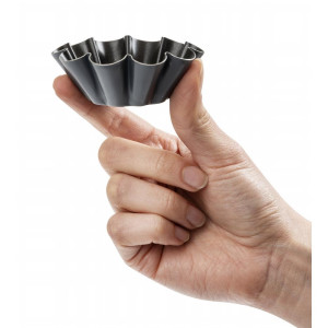 Mittenakkuvad mini-brioche vormid 75 mm - Komplekt 12, Matfer Bourgeat