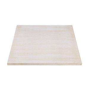Plateau de Table Carré Pré-percé Vintage Blanc 700 mm Bolero - Kvaliteetne vitspuit