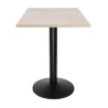 Plateau de Table Carré Pré-percé Vintage Blanc 700 mm Bolero - Kvaliteetne vitspuit