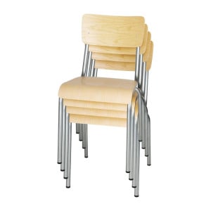 Galvaniseeritud puidust tool - 4-osaline komplekt Bolero