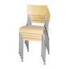 Galvaniseeritud puidust tool - 4-osaline komplekt Bolero