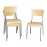 Galvaniseeritud puidust tool - 4-osaline komplekt Bolero