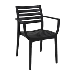 Artemis Siesta black armchairs - Modern design and durability