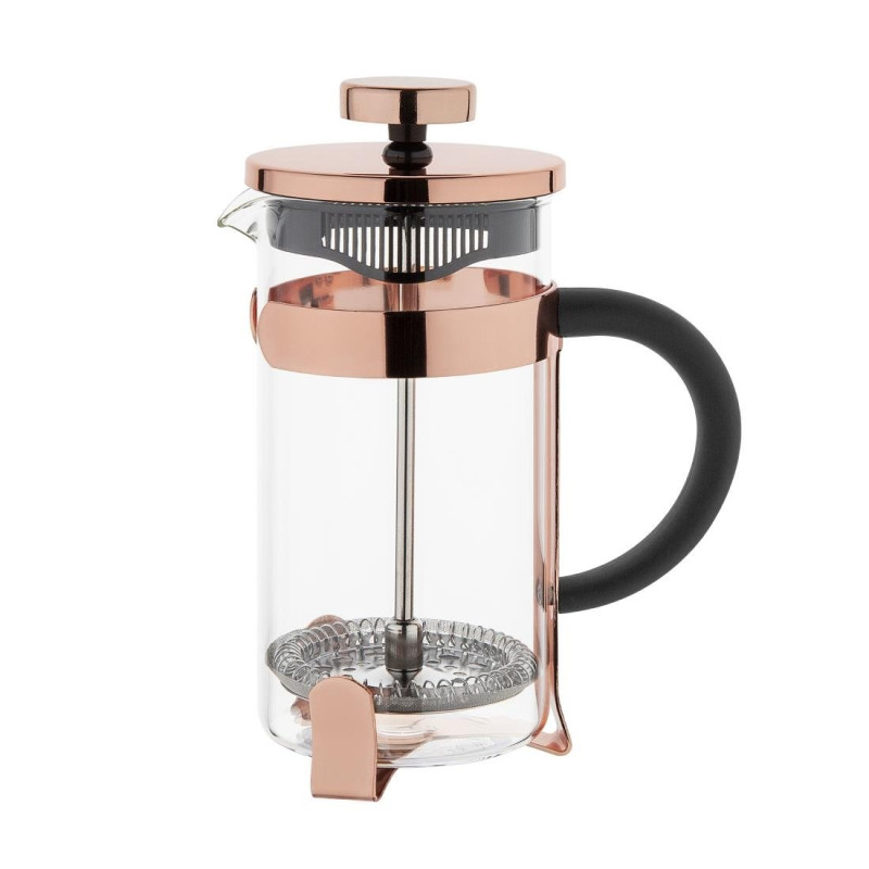 Cafetière à Piston Contemporaine Inox Cuivre 3 Tasses Olympia Cafetière à Piston Contemporaine Inox Cuivre 3 Tasses Olympia