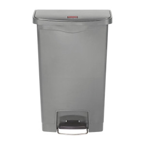 Front Pedal Bin Grey 50L - Hygienic & Practical | Rubbermaid