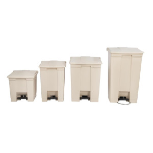 Beige pedaaliga prügikast 68 L Rubbermaid Step-On: Kvaliteet ja Praktilisus