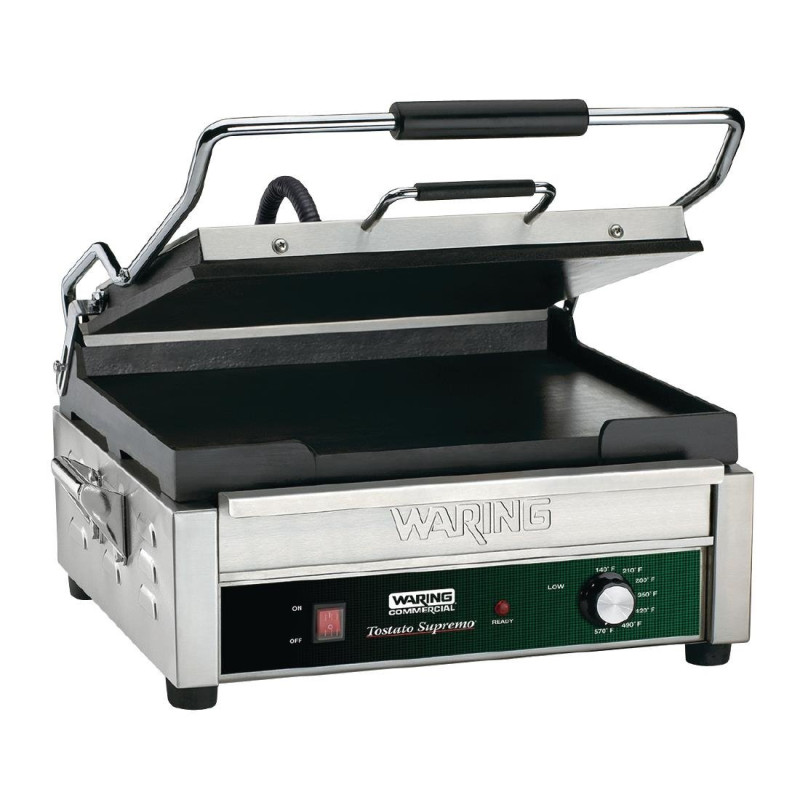 Professional Panini Grill - Smooth Stainless Steel Plates Professional Panini Grill - Smooth Stainless Steel Plates